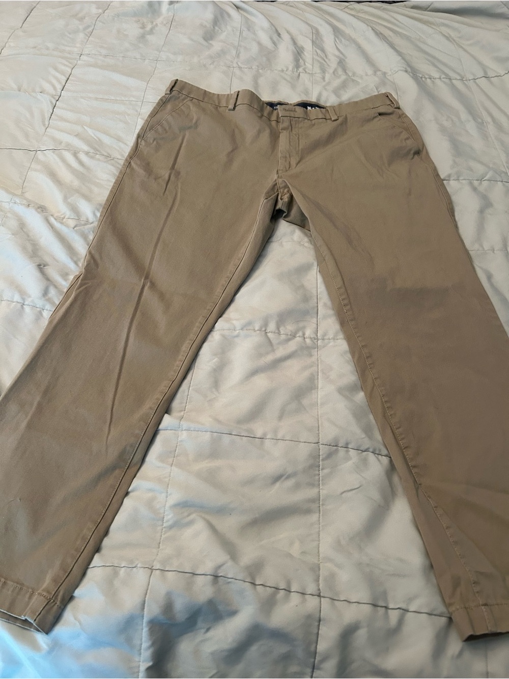 Izod Men's Tan Chino Pants - Straight Fit